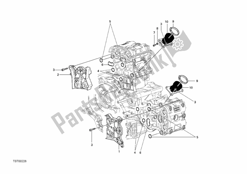 Tutte le parti per il Collettore Di Aspirazione del Ducati Superbike 749 Dark 2006